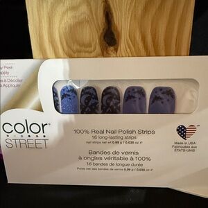 Color Street BATS AMORE Blue Nail Polish Strips
